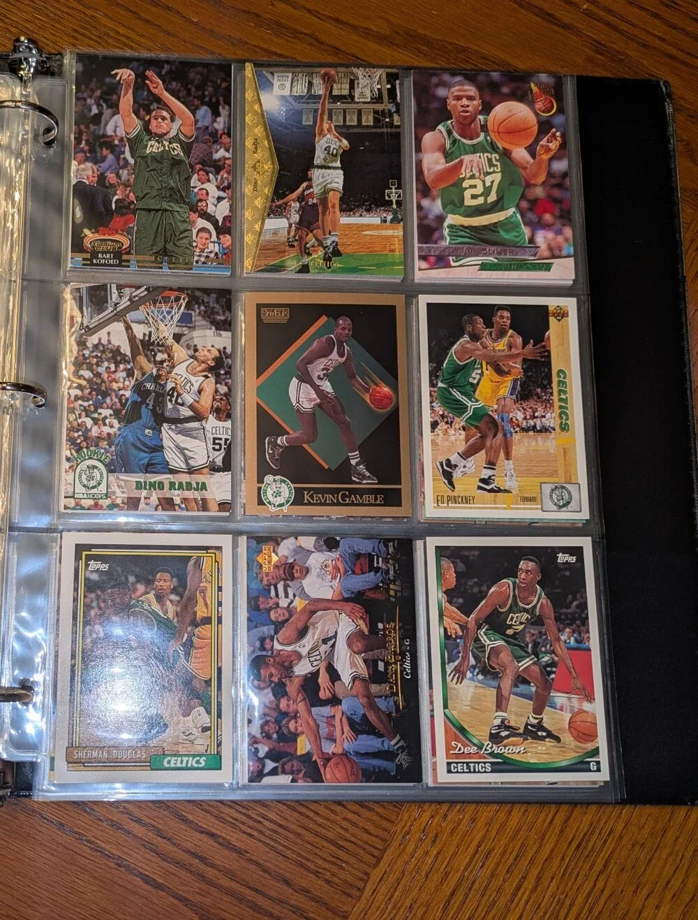 Boston Celtics Basketball Card Binder 🏀 100 Cards – Celtics Legends & Greats